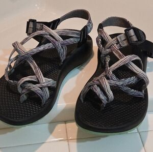 Chaco Sandals Z2 Teal, Gray, Purple and Black Ladies 7